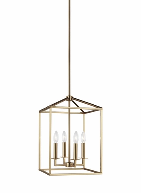 Perryton Four Light Hall / Foyer Satin Brass Ceiling Lights Lighting free shipping