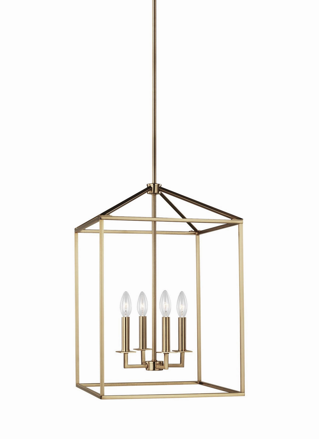 Perryton Four Light Hall / Foyer Satin Brass Ceiling Lights Lighting free shipping