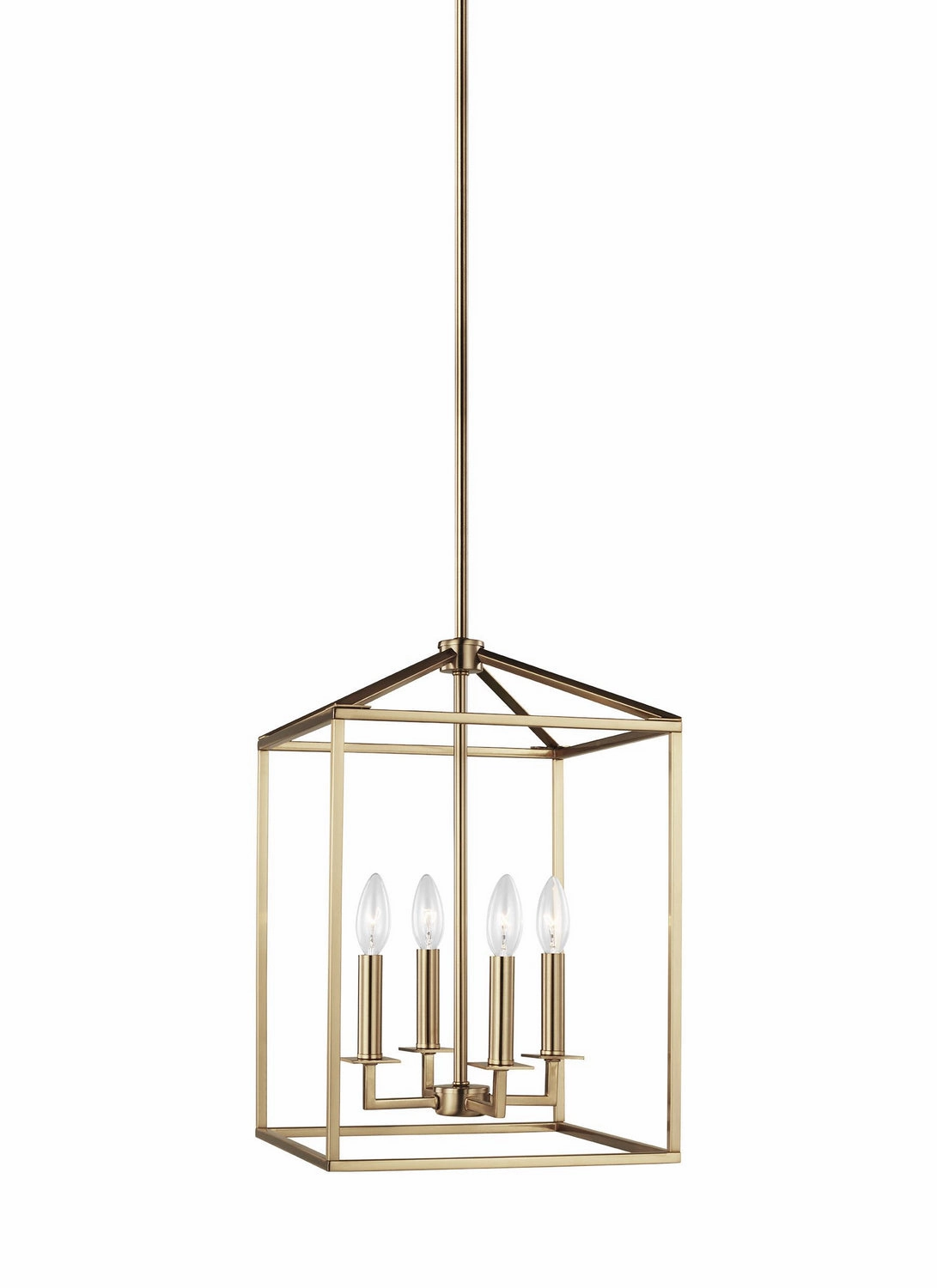 Perryton Four Light Hall / Foyer Satin Brass Ceiling Lights Lighting free shipping