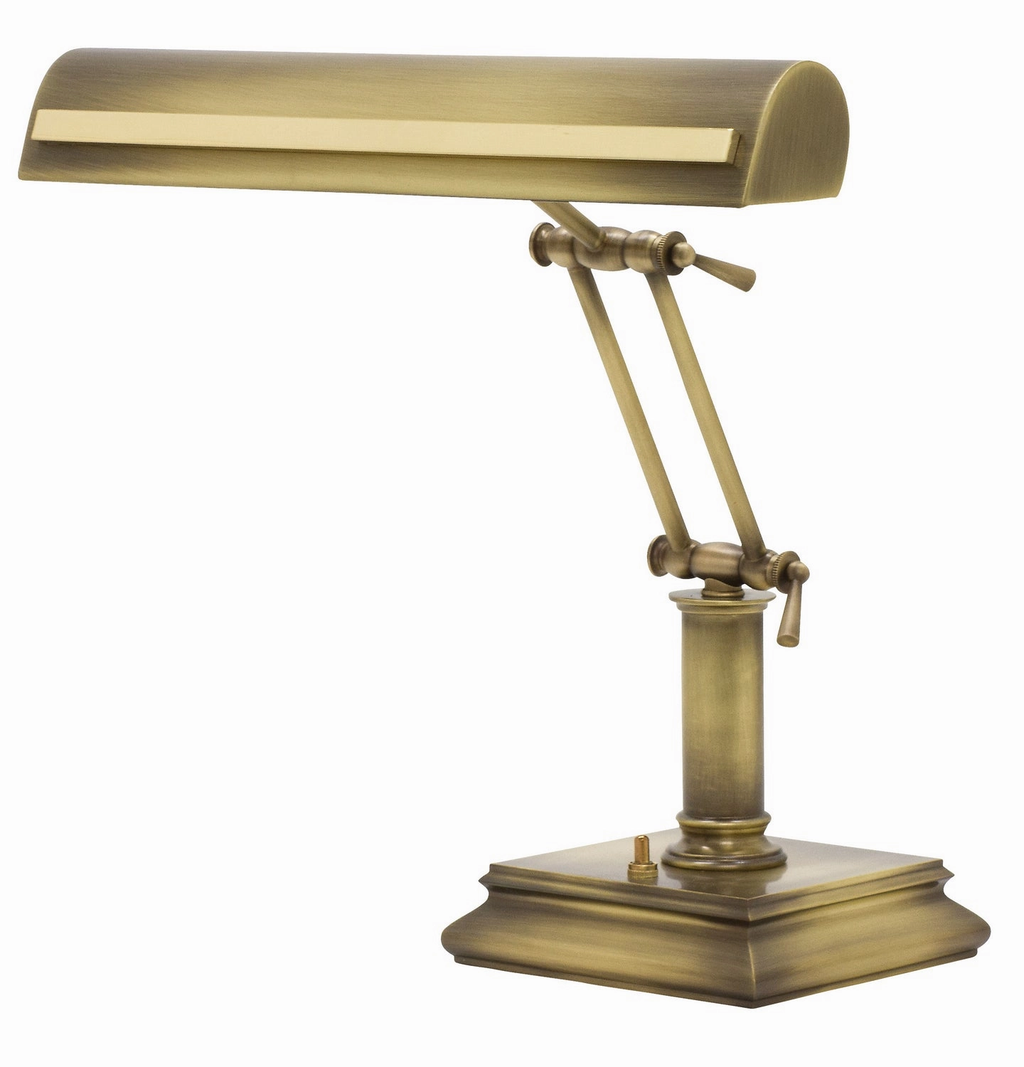 Piano/Desk Two Light Piano/Desk Lamp Antique Brass With Polished Brass Accents Desk Lamps Lighting sale online