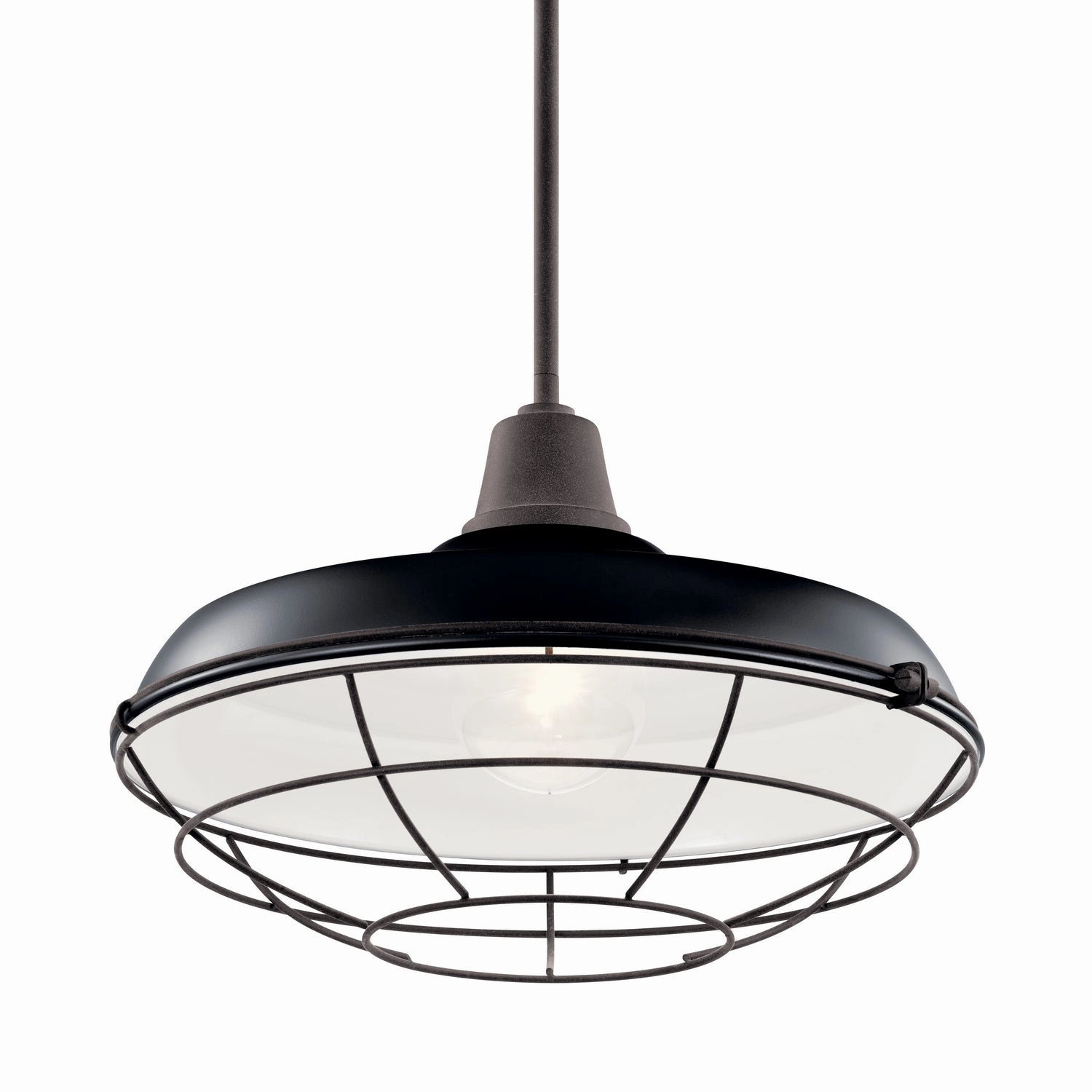 Pier One Light Outdoor Pendant/Semi Flush Black Modern Outdoor Hanging Lights