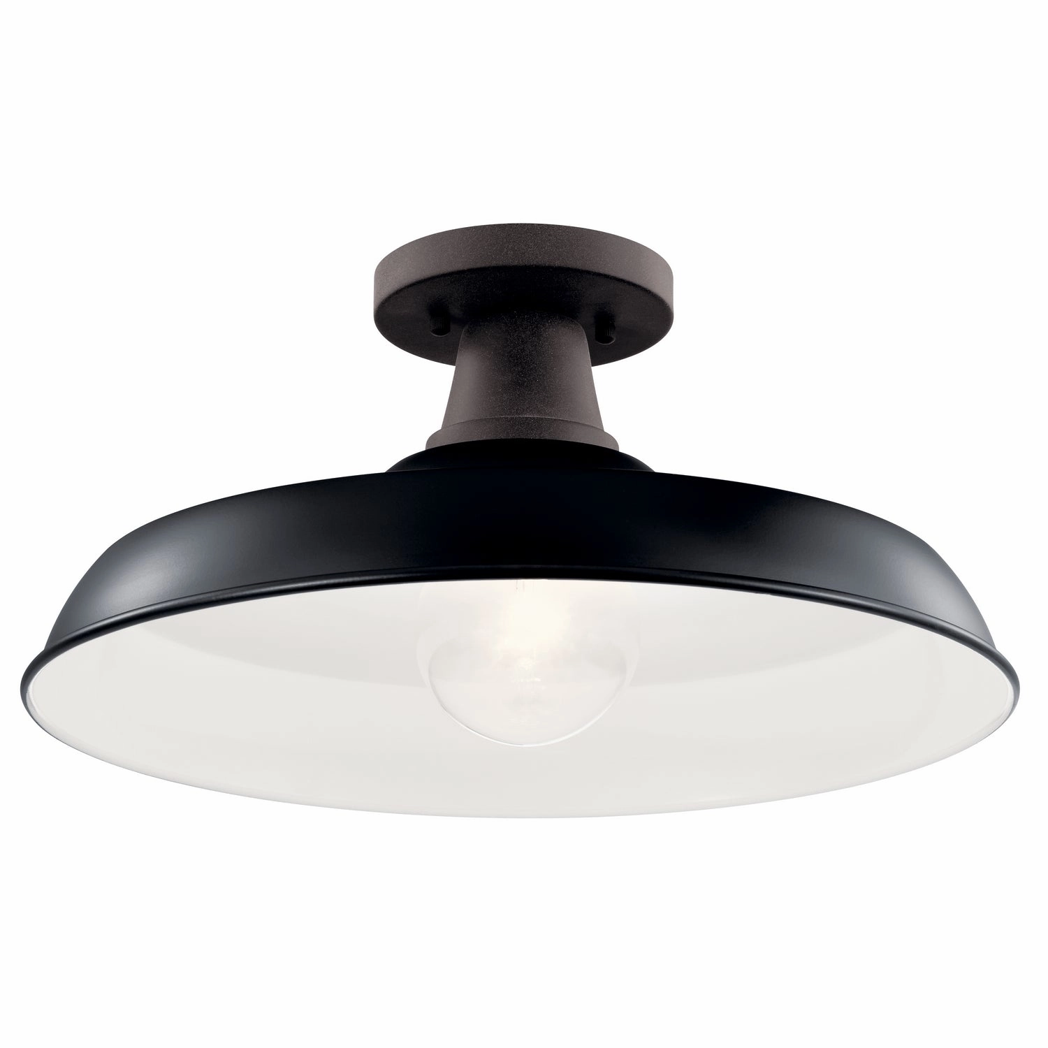 Pier One Light Outdoor Pendant/Semi Flush Black Modern Outdoor Hanging Lights
