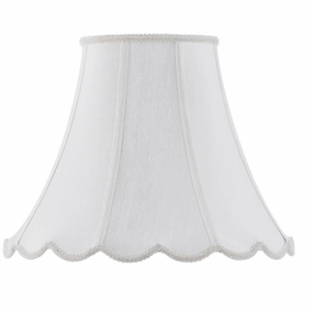 PIPED SCALLOP BELL Shade WHITE Wall Lights garden discount