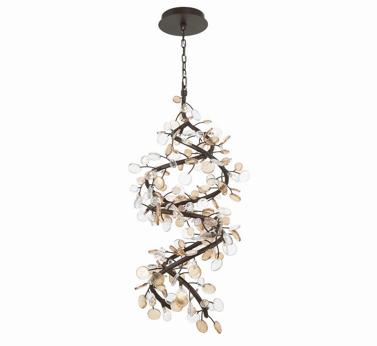 Pisa LED Chandelier Black with Gold Accent Energy-saving Ceiling Lights store