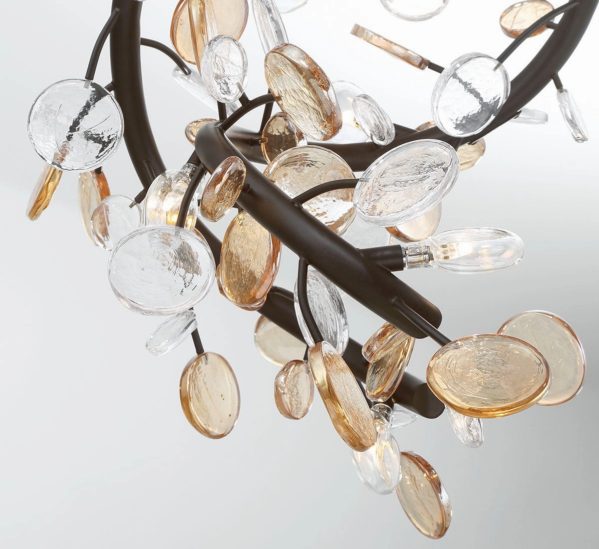 Pisa LED Chandelier Black with Gold Accent Energy-saving Ceiling Lights store