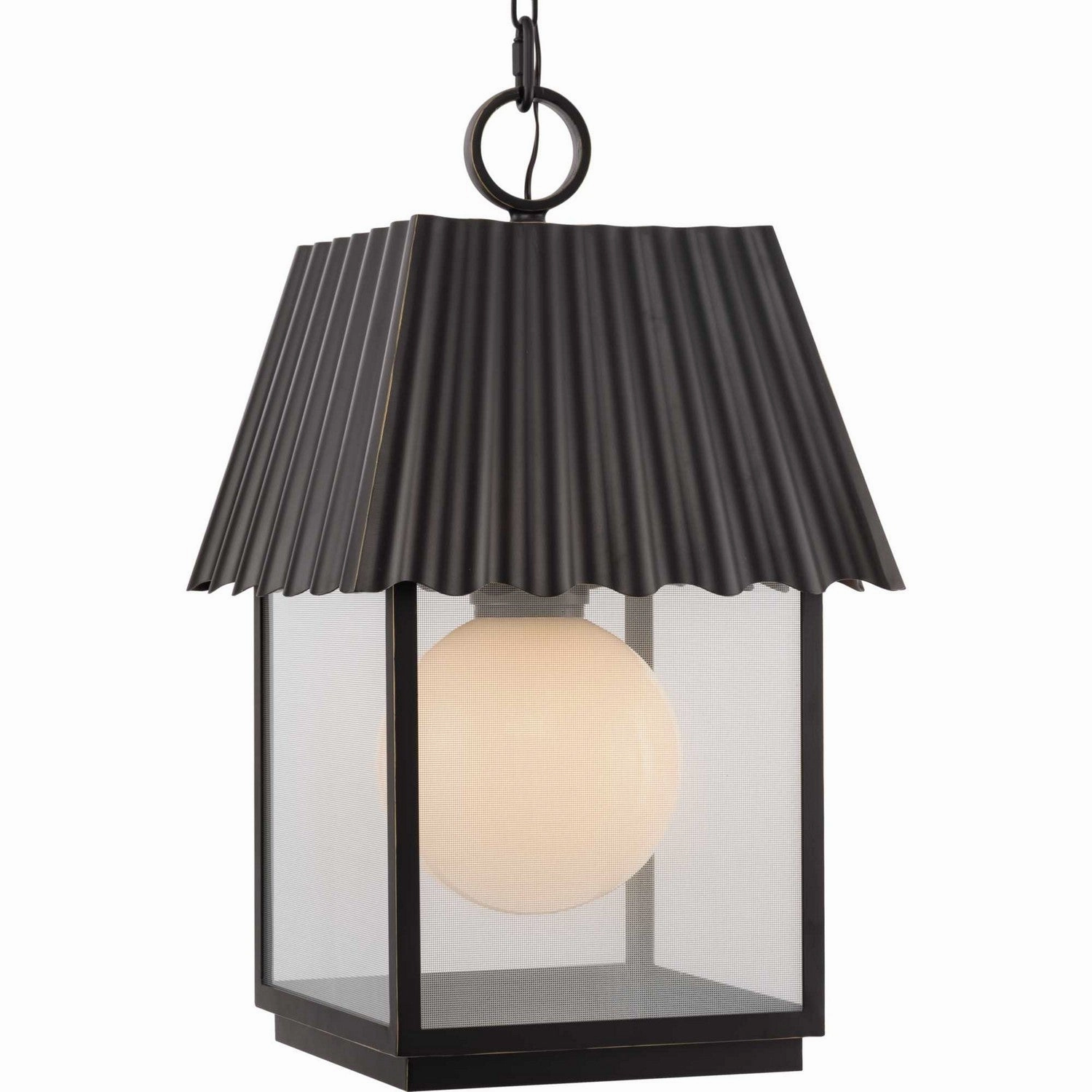 Point Dume-Hook Pond One Light Outdoor Hanging Lantern Oil Rubbed Bronze Outdoor Hanging Lights Lighting on sale