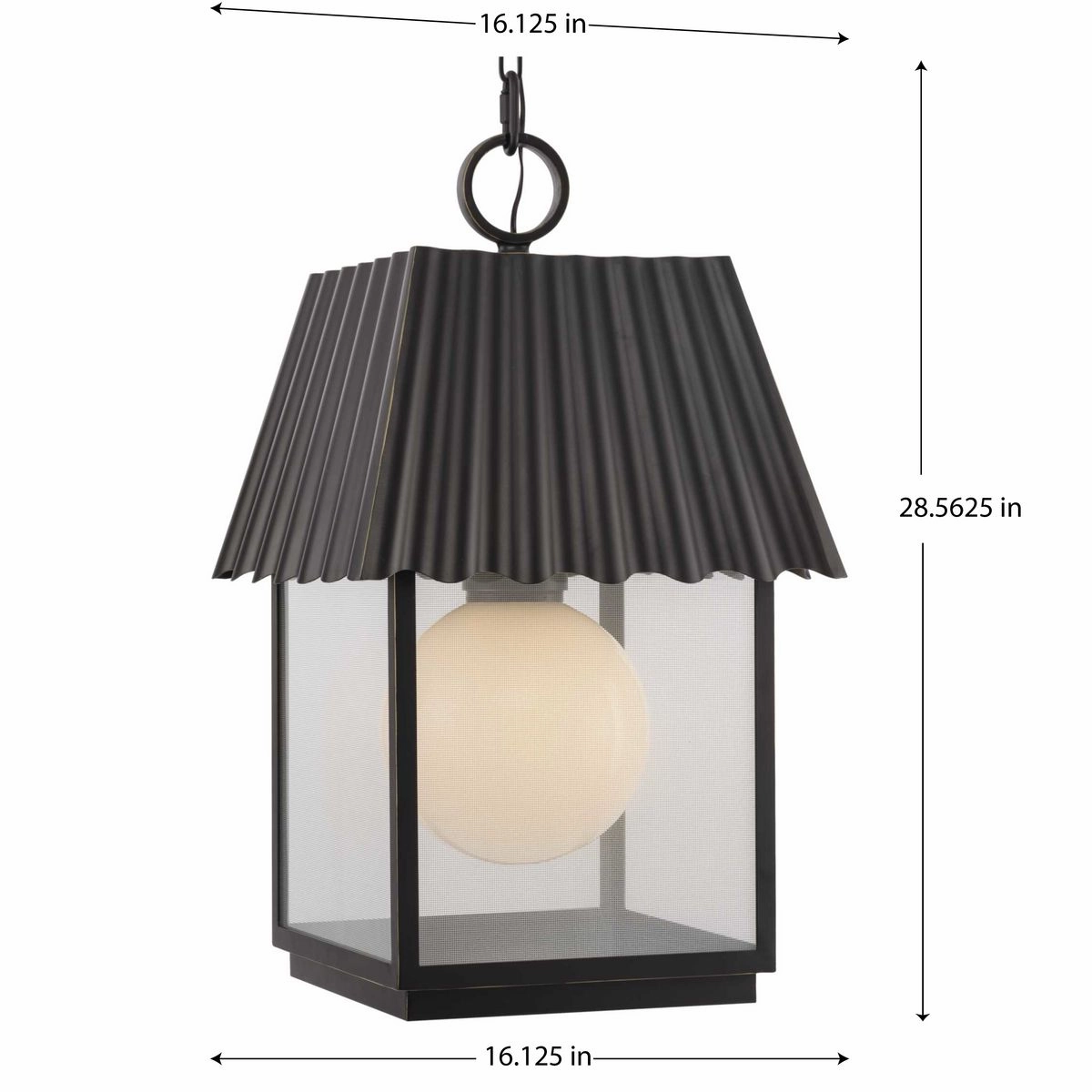 Point Dume-Hook Pond One Light Outdoor Hanging Lantern Oil Rubbed Bronze Outdoor Hanging Lights free shipping