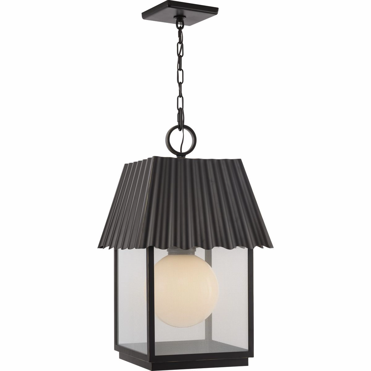 Point Dume-Hook Pond One Light Outdoor Hanging Lantern Oil Rubbed Bronze Outdoor Hanging Lights free shipping