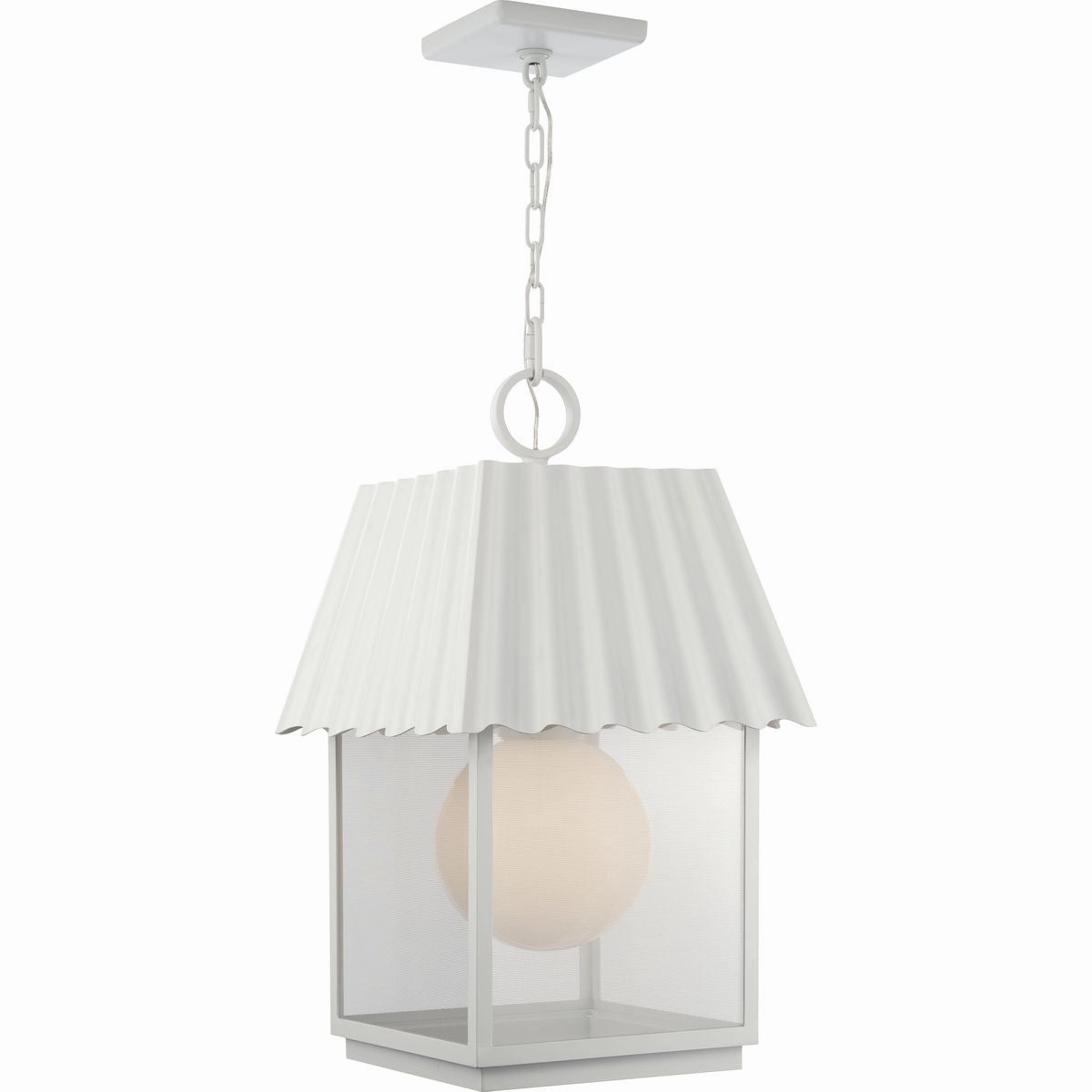 Point Dume-Hook Pond One Light Outdoor Hanging Lantern Shelter White Outdoor Hanging Lights free shipping