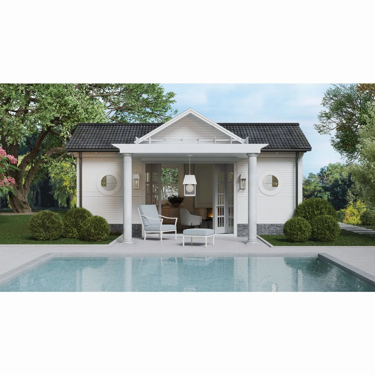 Point Dume-Hook Pond One Light Outdoor Hanging Lantern Shelter White Outdoor Hanging Lights free shipping