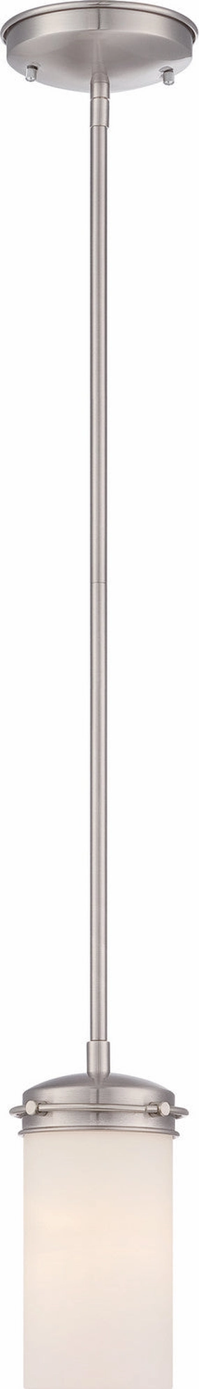 Polaris One Light Mini Pendant Brushed Nickel Sale on modern Wall Lights
