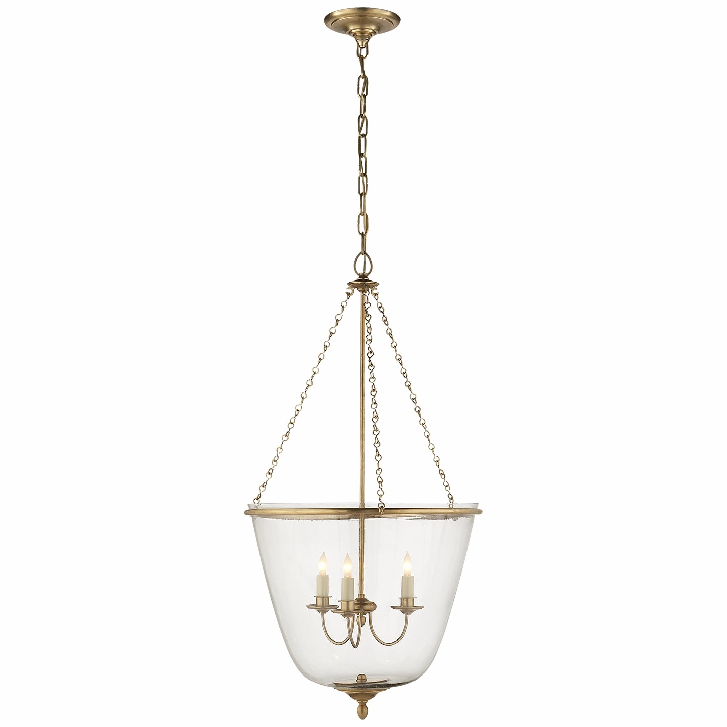 Pondview Three Light Lantern Hand-Rubbed Antique Brass Ceiling Lights Lighting best price