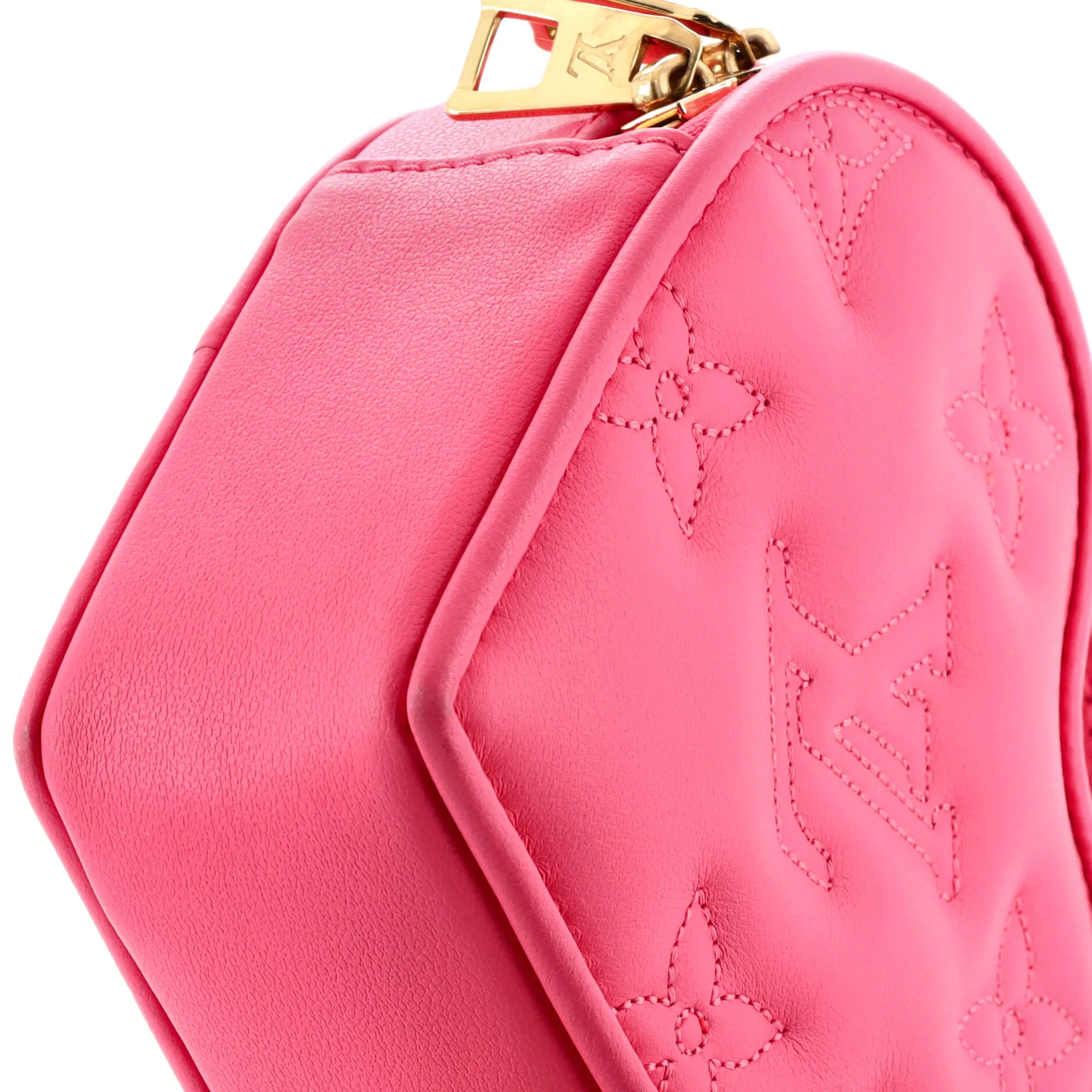Pop My Heart Pouch Bag Bubblegram Leather