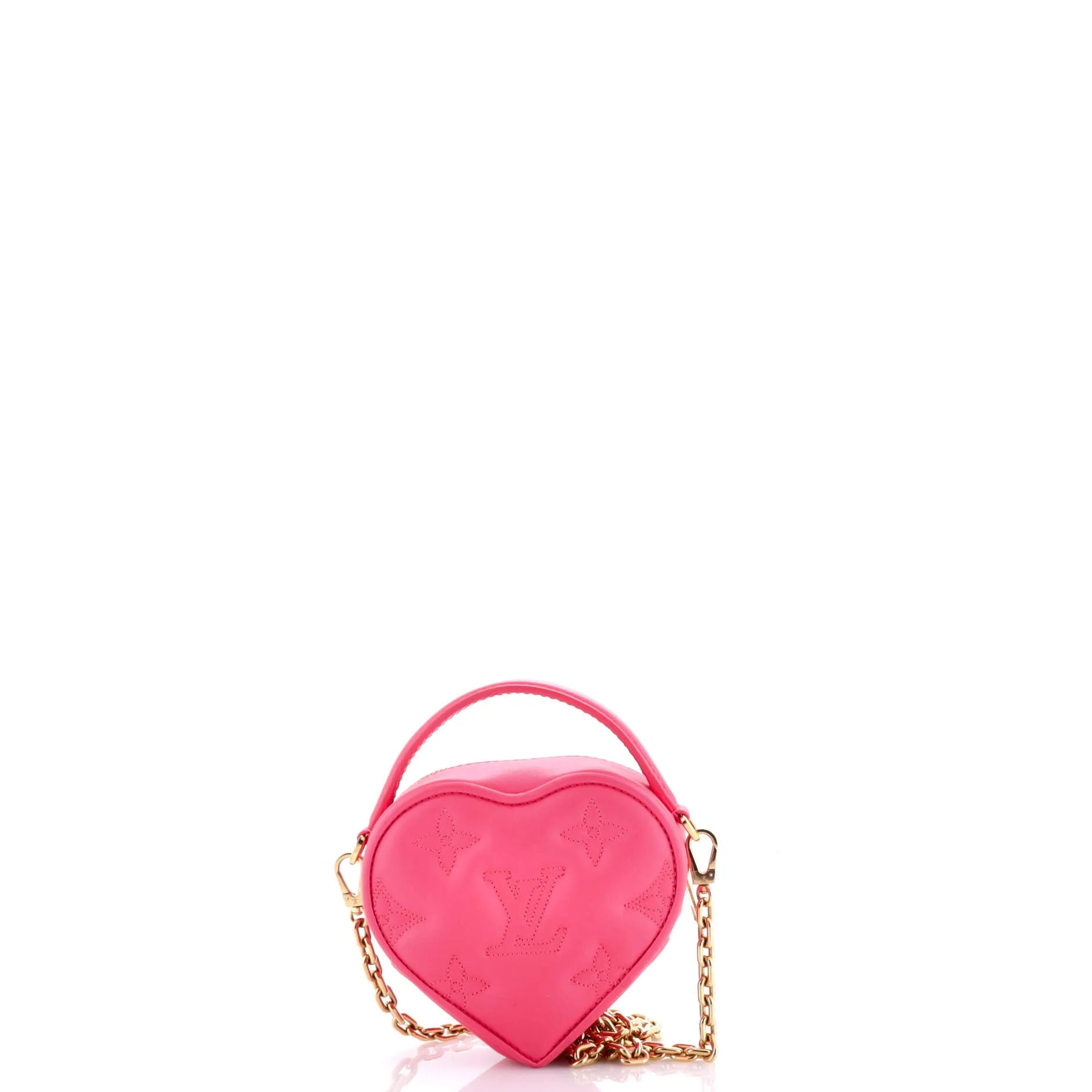 Pop My Heart Pouch Bag Bubblegram Leather