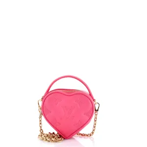Pop My Heart Pouch Bag Bubblegram Leather