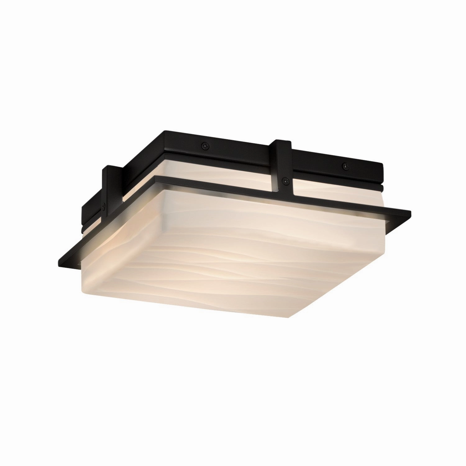 Porcelina LED Outdoor Flush Mount Matte Black Outdoor Ceiling Mount Lighting flash sale