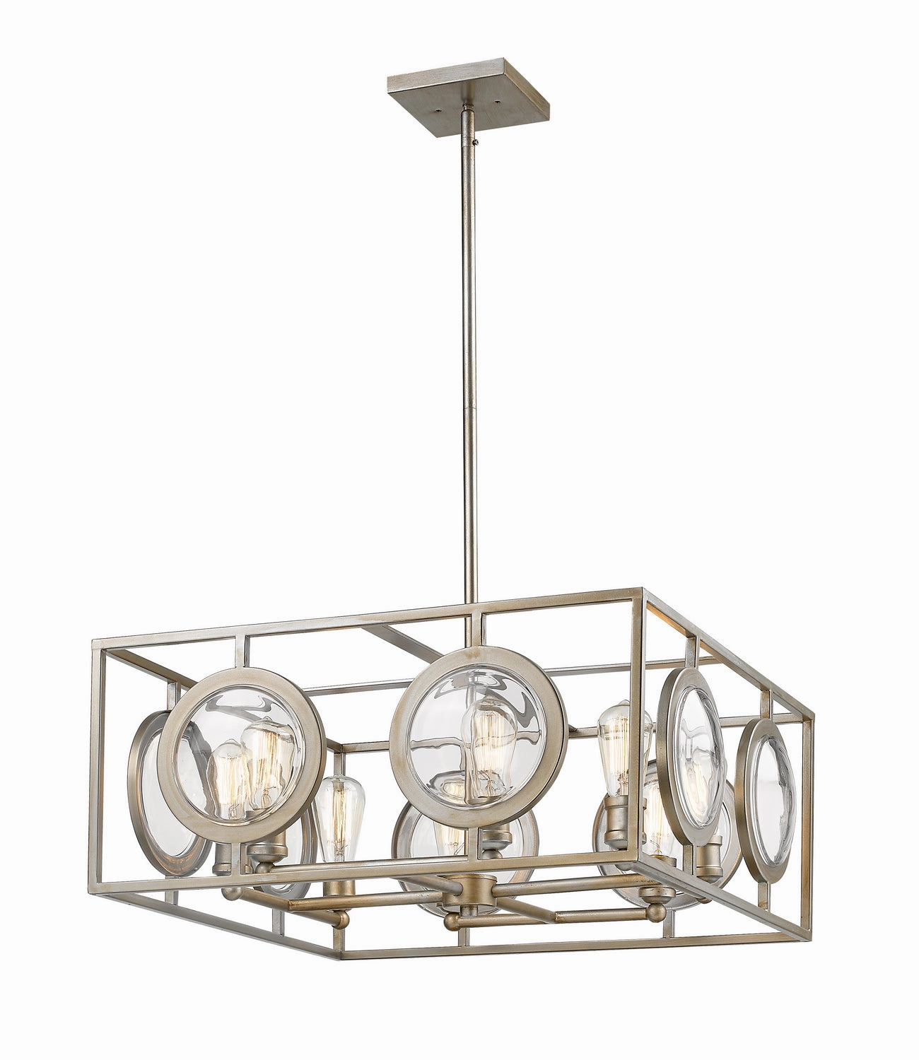 Port Eight Light Chandelier Antique Silver Ceiling Lights Lighting cheap deals