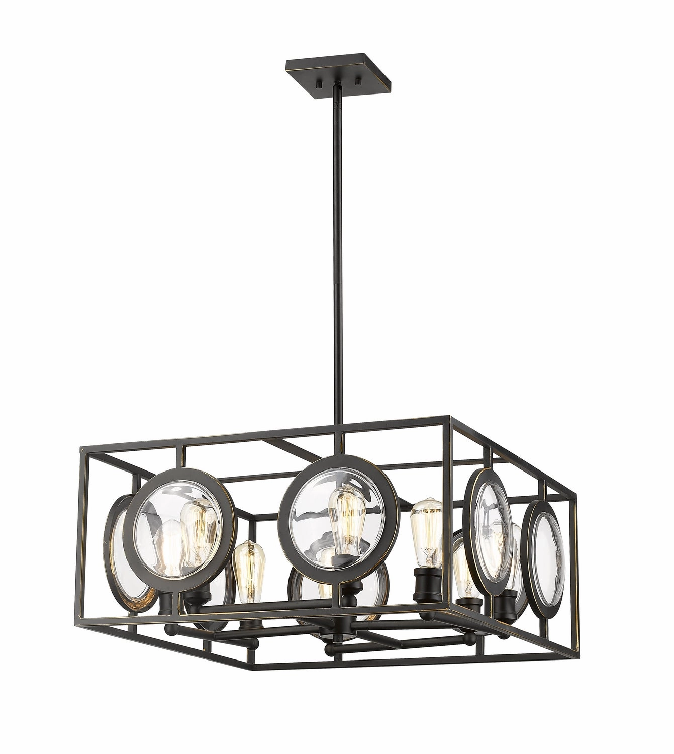 Port Eight Light Chandelier Olde Bronze Ceiling Lights Lighting cheap deals