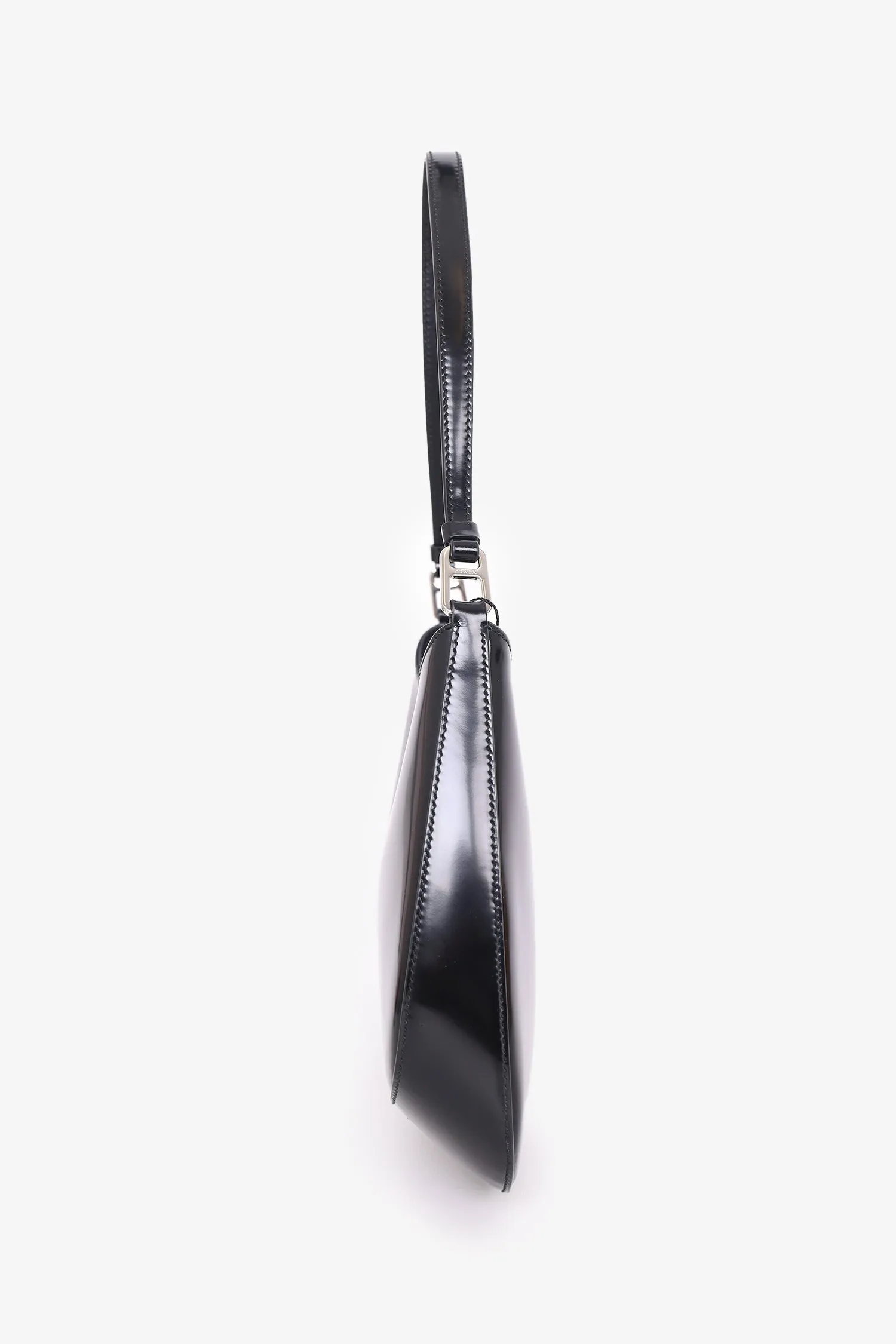 Prada Black Patent Cleo Shoulder Bag