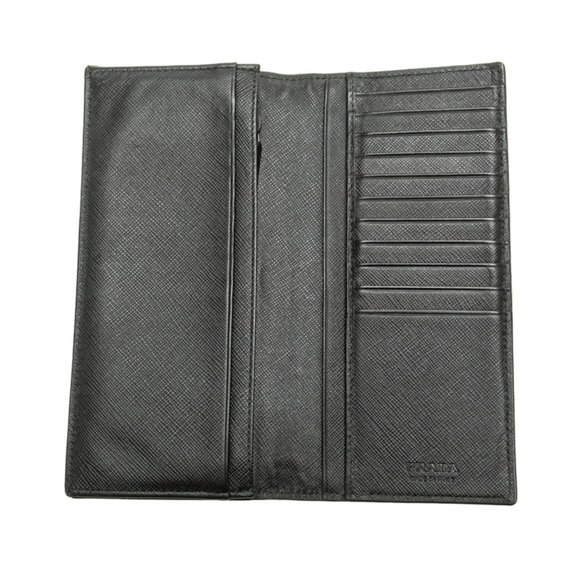 Prada Leather Long Wallet (Bi-Fold) (Pre-Owned)