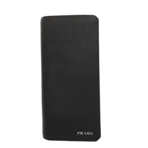 Prada Leather Long Wallet (Bi-Fold) (Pre-Owned)