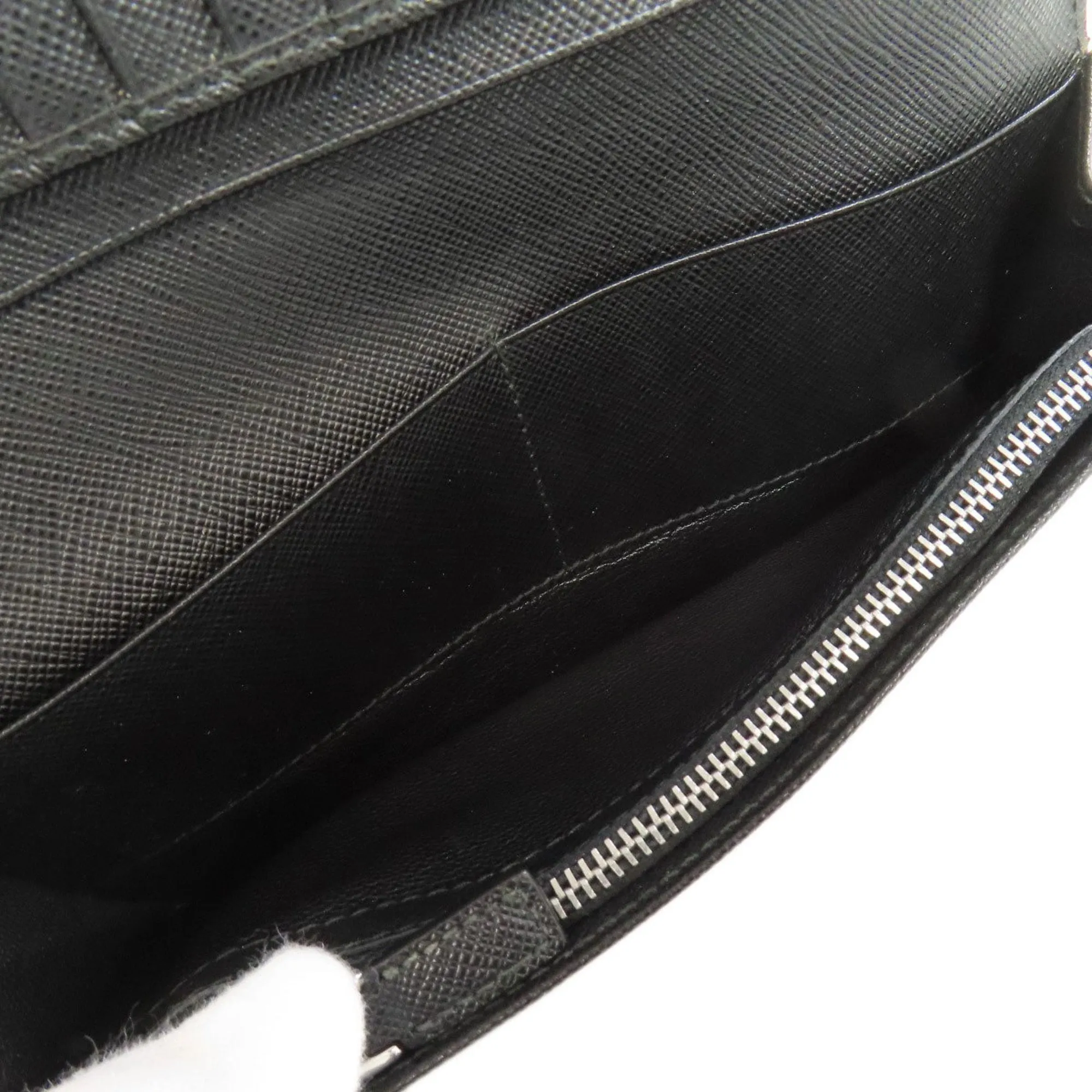 Prada Leather Long Wallet (Bi-Fold) (Pre-Owned)