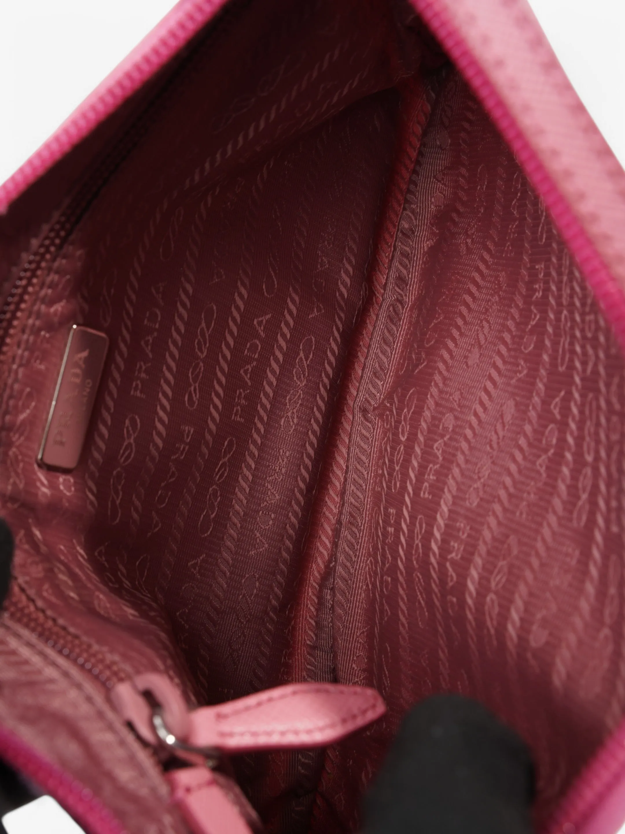 Prada Shoulder Bag Pink Nylon