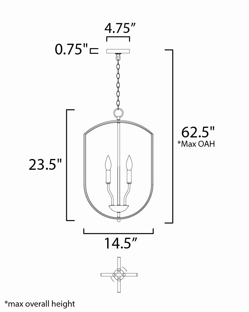 Provident Four Light Chandelier Satin Nickel Buy Ceiling Lights online