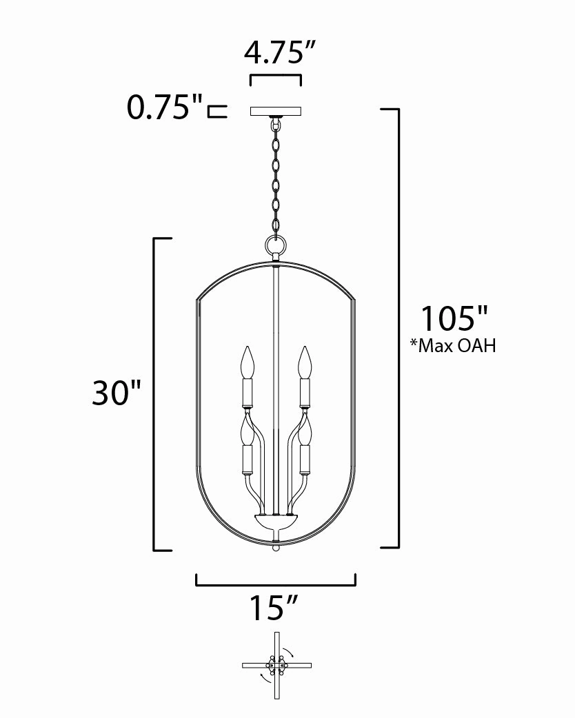 Provident Six Light Chandelier Oil Rubbed Bronze Buy Ceiling Lights online