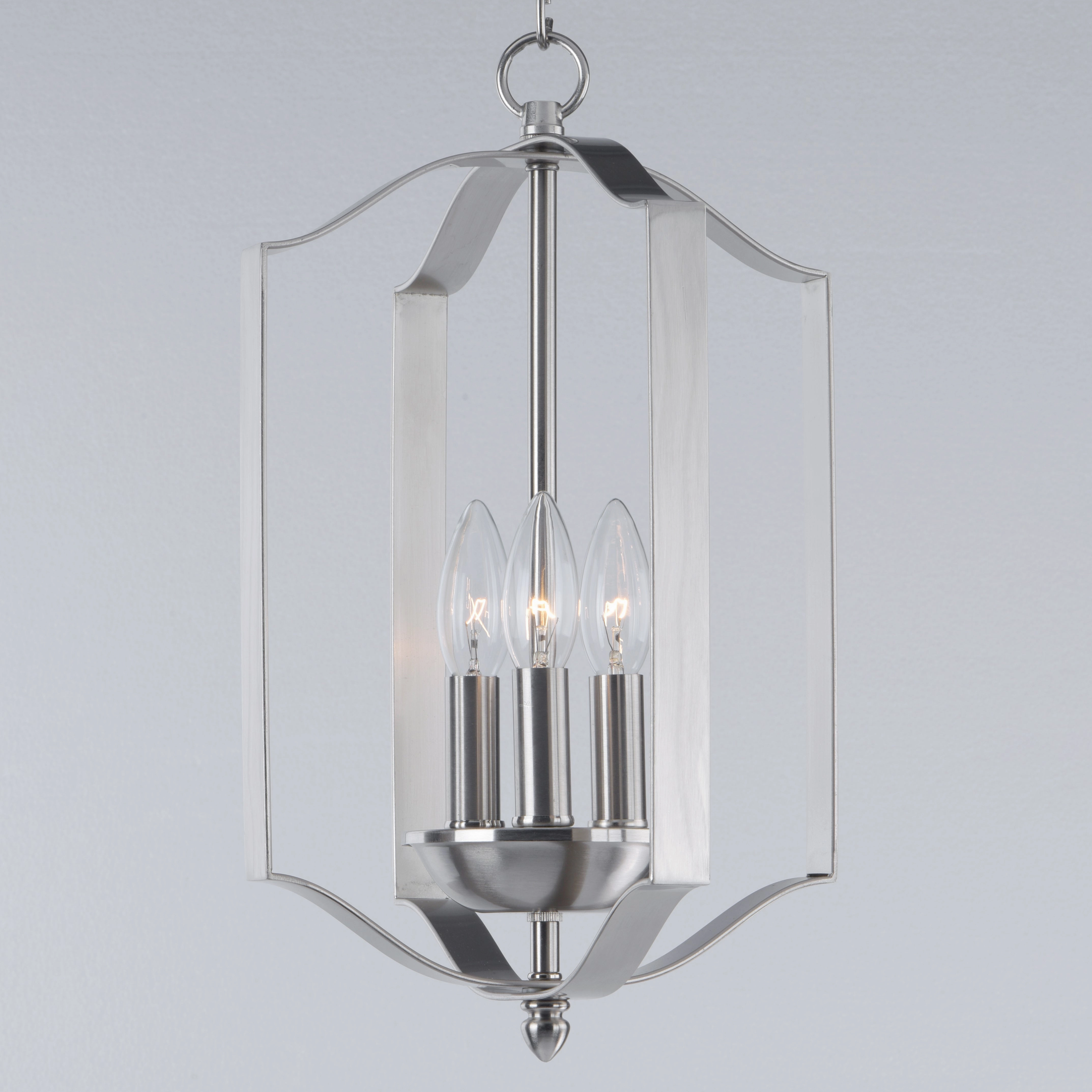 Provident Three Light Chandelier Satin Nickel Buy Ceiling Lights online