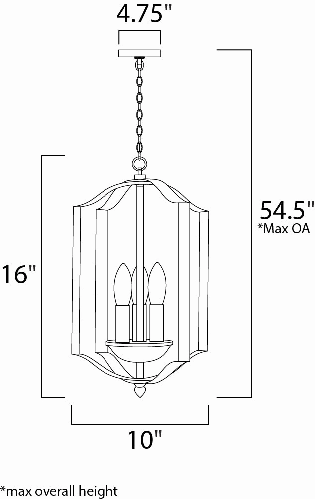 Provident Three Light Chandelier Satin Nickel Buy Ceiling Lights online