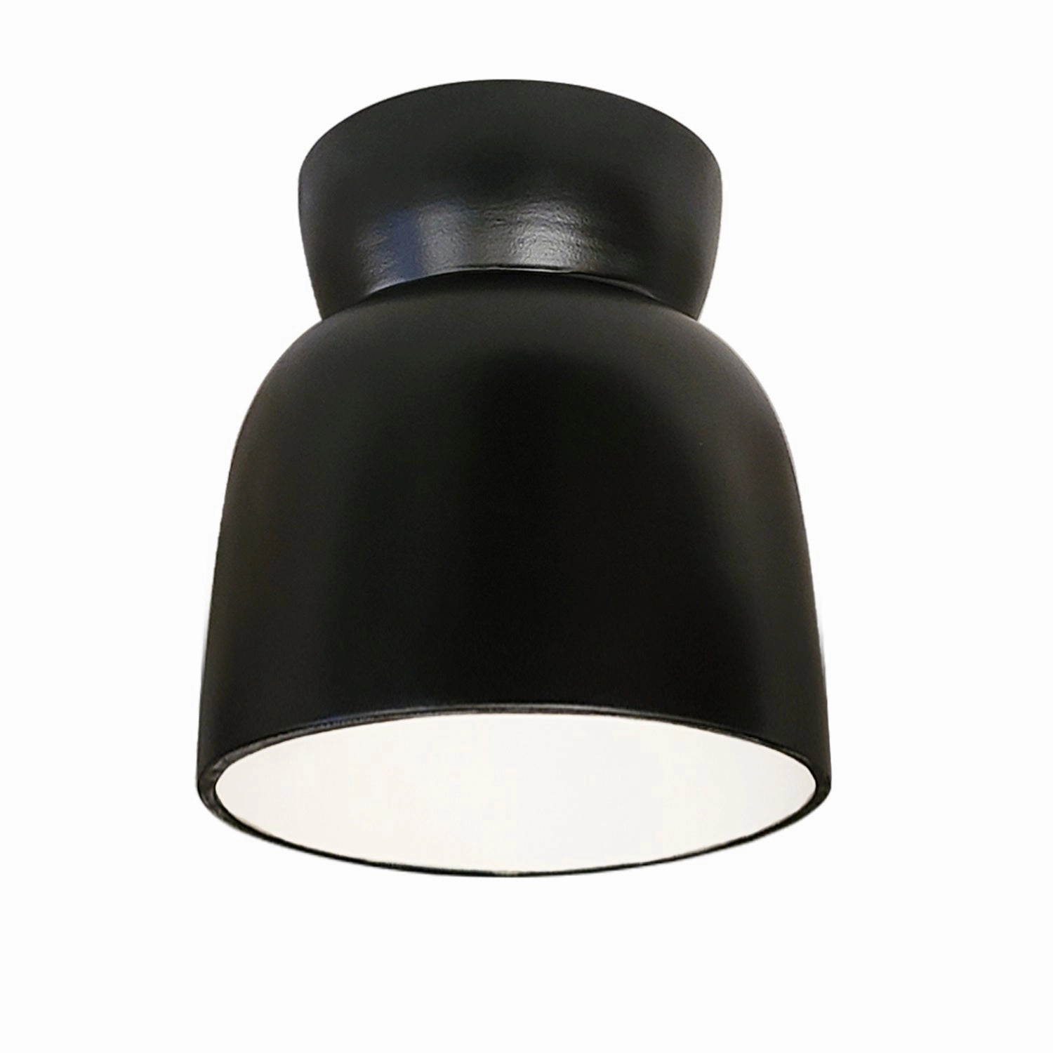 Radiance Collection LED Flush-Mount Carbon - Matte Black Outdoor Ceiling Mount Lighting flash sale