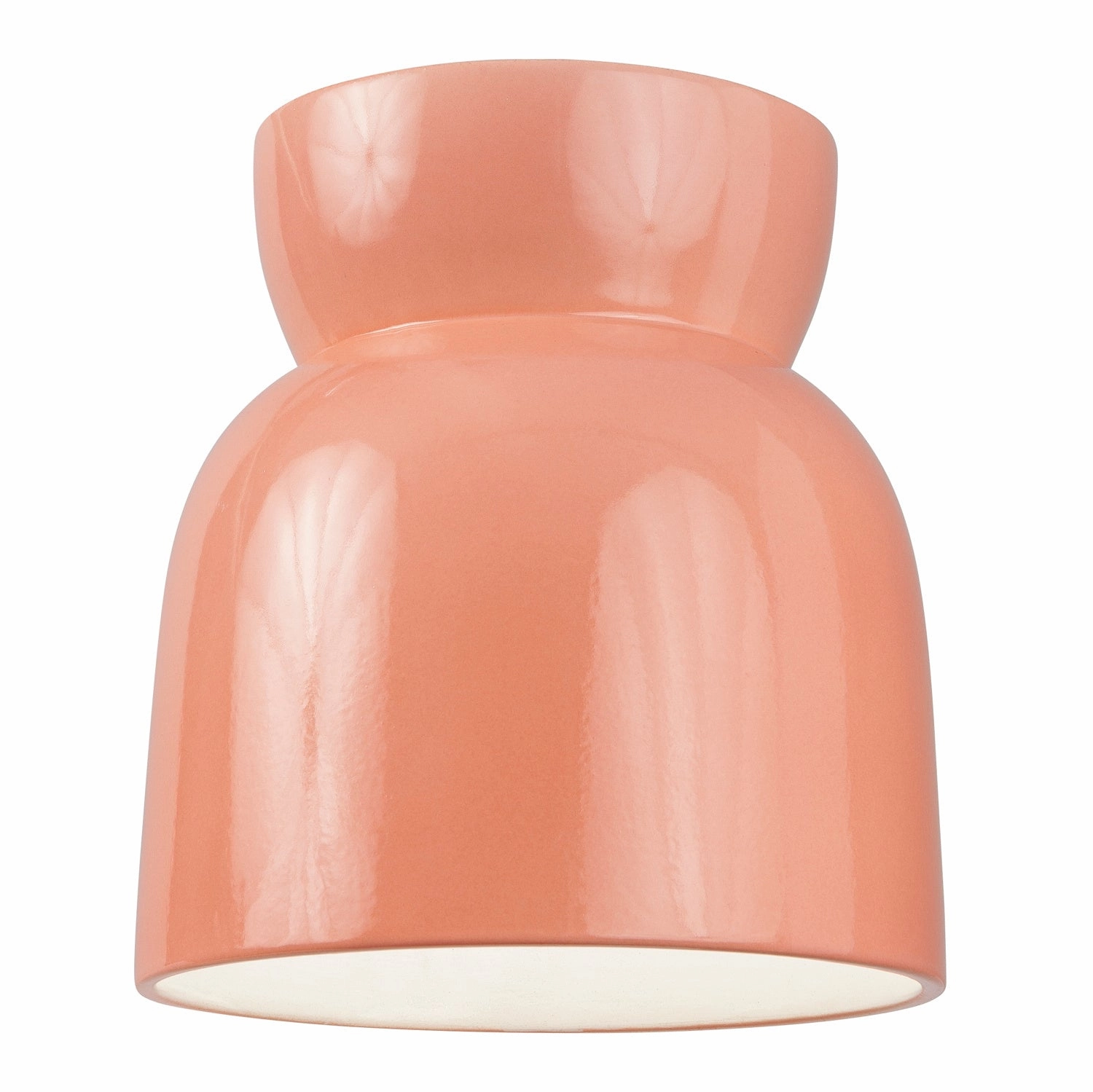 Radiance Collection LED Flush-Mount Gloss Blush Outdoor Ceiling Mount Lighting flash sale