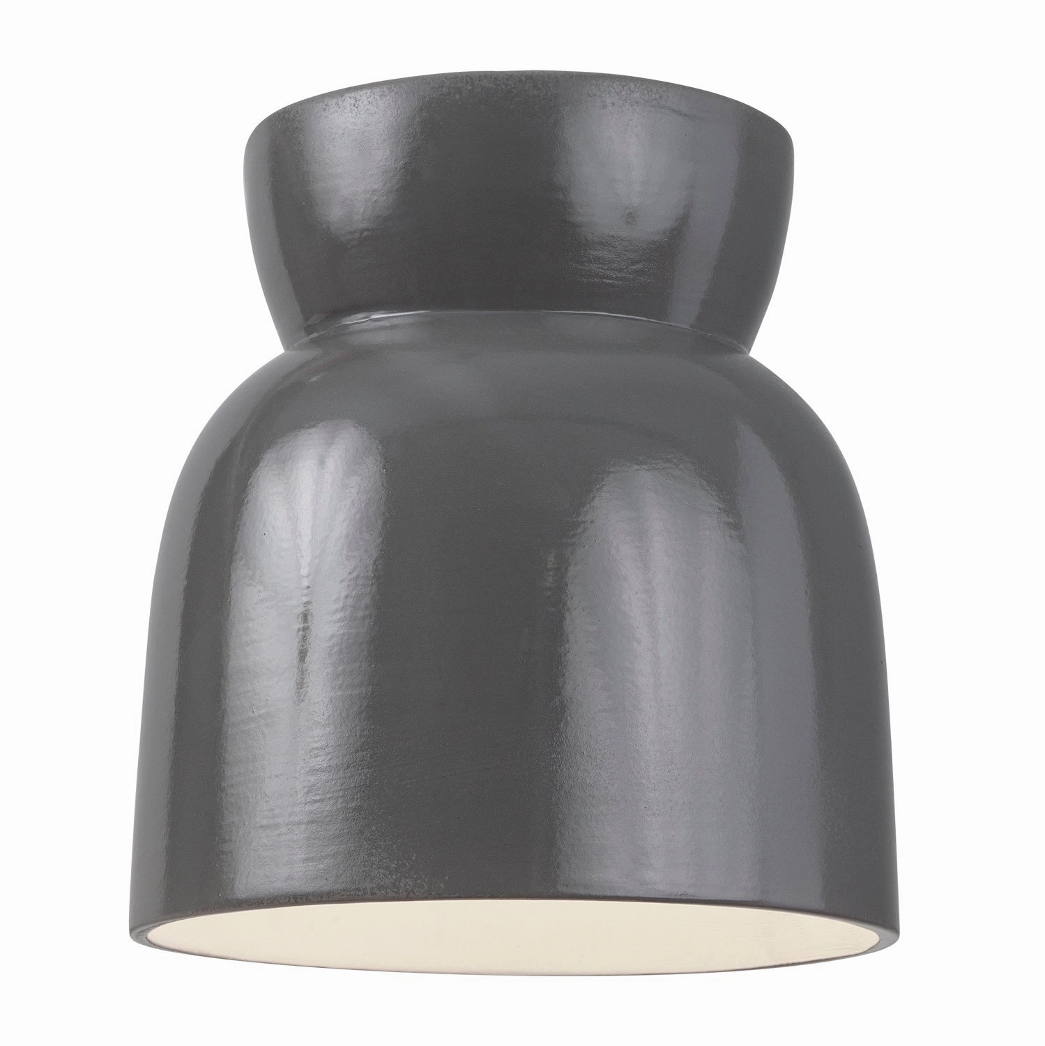 Radiance Collection LED Flush-Mount Gloss Grey Outdoor Ceiling Mount Lighting flash sale