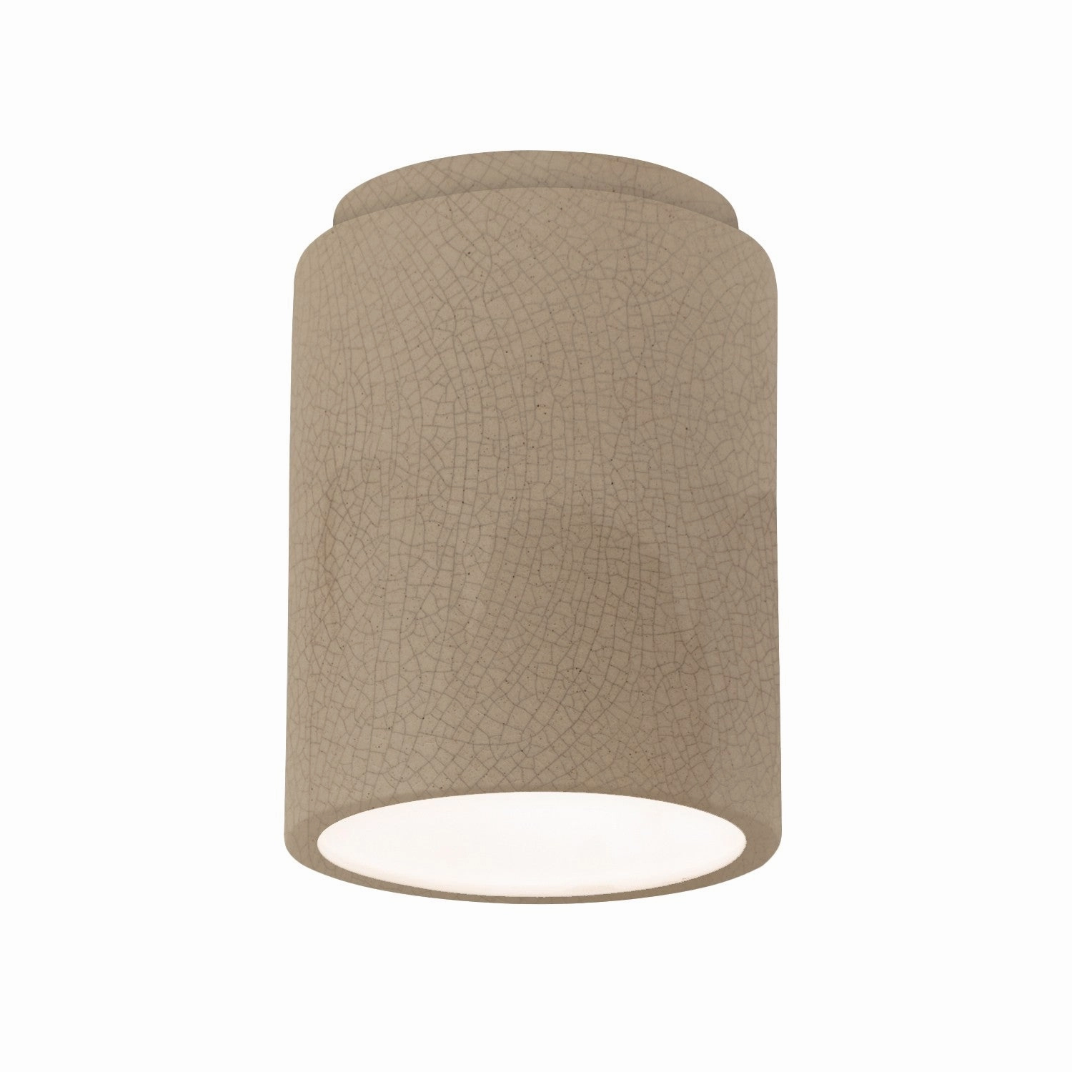 Radiance Flush-Mount Sienna Brown Crackle Outdoor Ceiling Mount Lighting flash sale