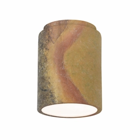 Radiance LED Flush-Mount Harvest Yellow Slate Outdoor Ceiling Mount Lighting flash sale