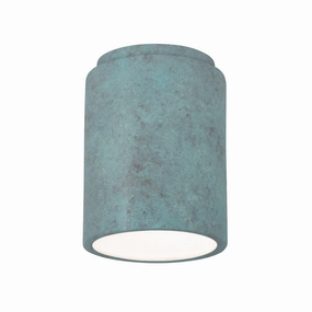 Radiance LED Flush-Mount Verde Patina Outdoor Ceiling Mount Lighting flash sale