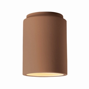 Radiance One Light Outdoor Flush Mount Adobe Outdoor Ceiling Mount Lighting flash sale