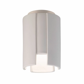 Radiance One Light Outdoor Flush-Mount Bisque Outdoor Ceiling Mount Lighting flash sale