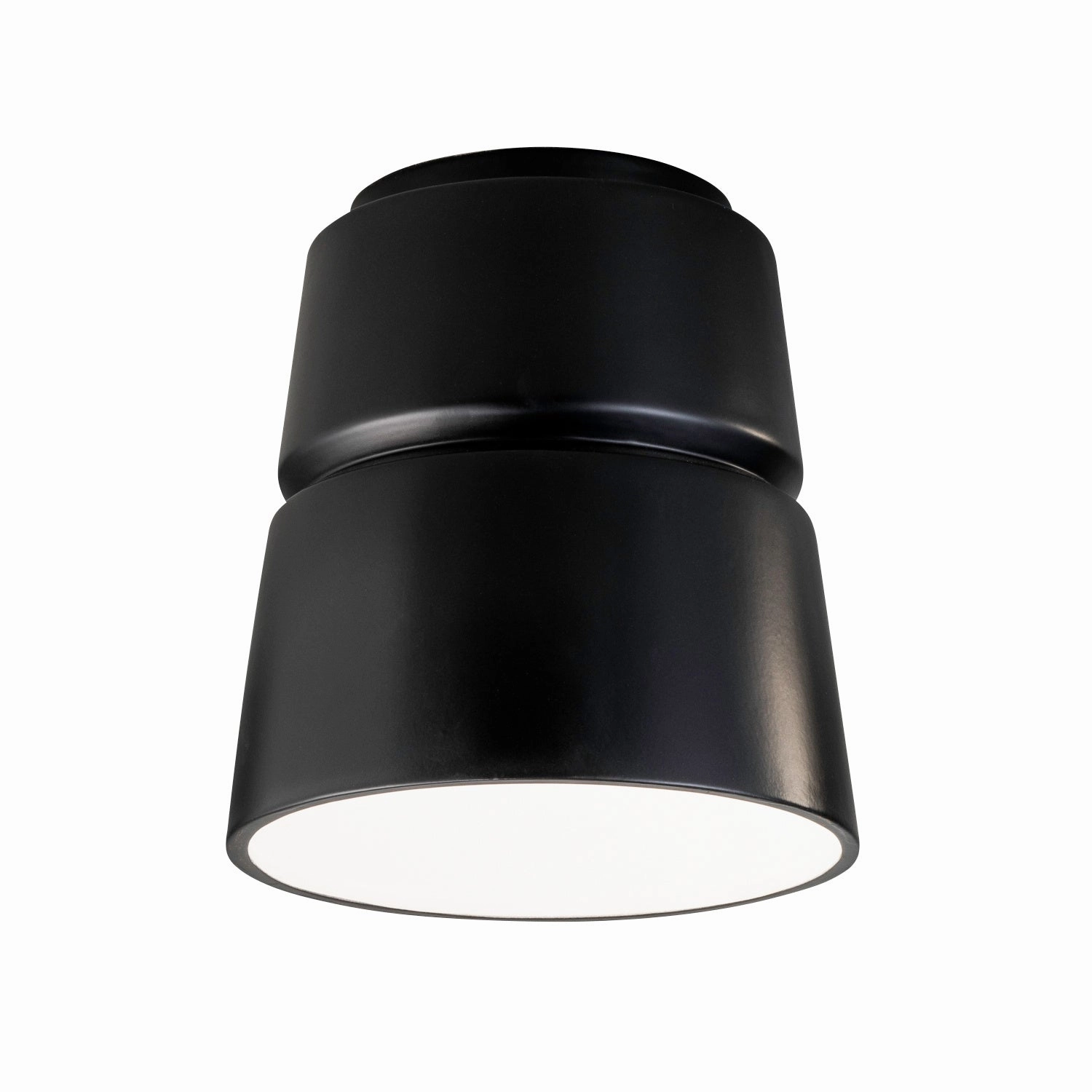 Radiance One Light Outdoor Flush-Mount Carbon - Matte Black Outdoor Ceiling Mount Lighting flash sale