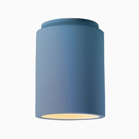 Radiance One Light Outdoor Flush Mount Sky Blue Outdoor Ceiling Mount Lighting flash sale