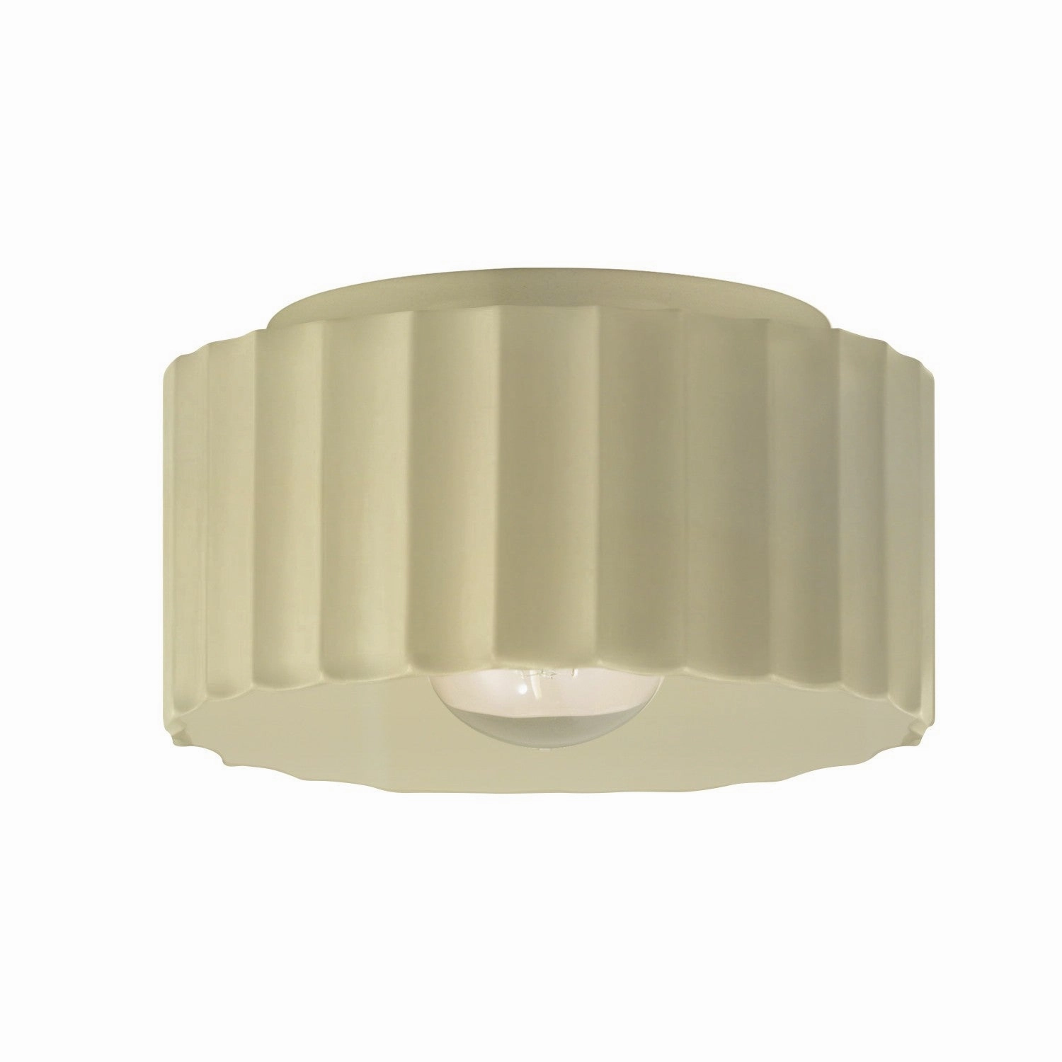 Radiance One Light Outdoor Flush Mount Vanilla (Gloss) Outdoor Ceiling Mount Lighting flash sale