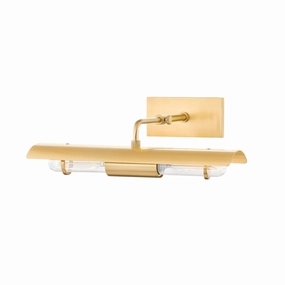 Raelynn Two Light Picture Light Aged Brass Wall Lights for patio sale
