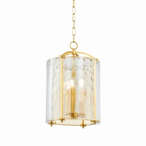 Ramsey Three Light Lantern Aged Brass Ceiling Lights Lighting outlet store
