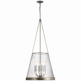 Reese LED Pendant Polished Nickel Ceiling Lights Lighting outlet store