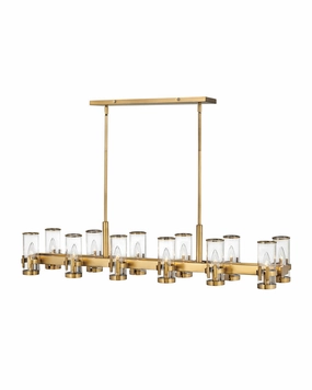 Reeve LED Chandelier in Heritage Brass Modern Ceiling Lights shop