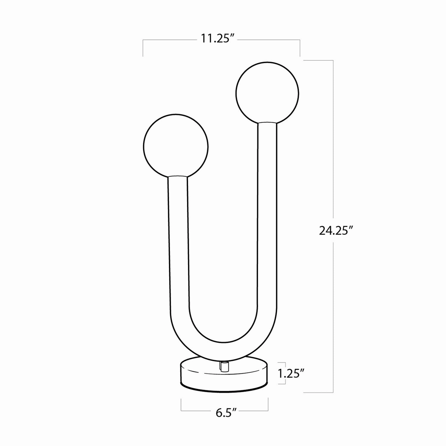 Regina Andrew 13-1487PN Modern Happy Lamp Polished Nickel