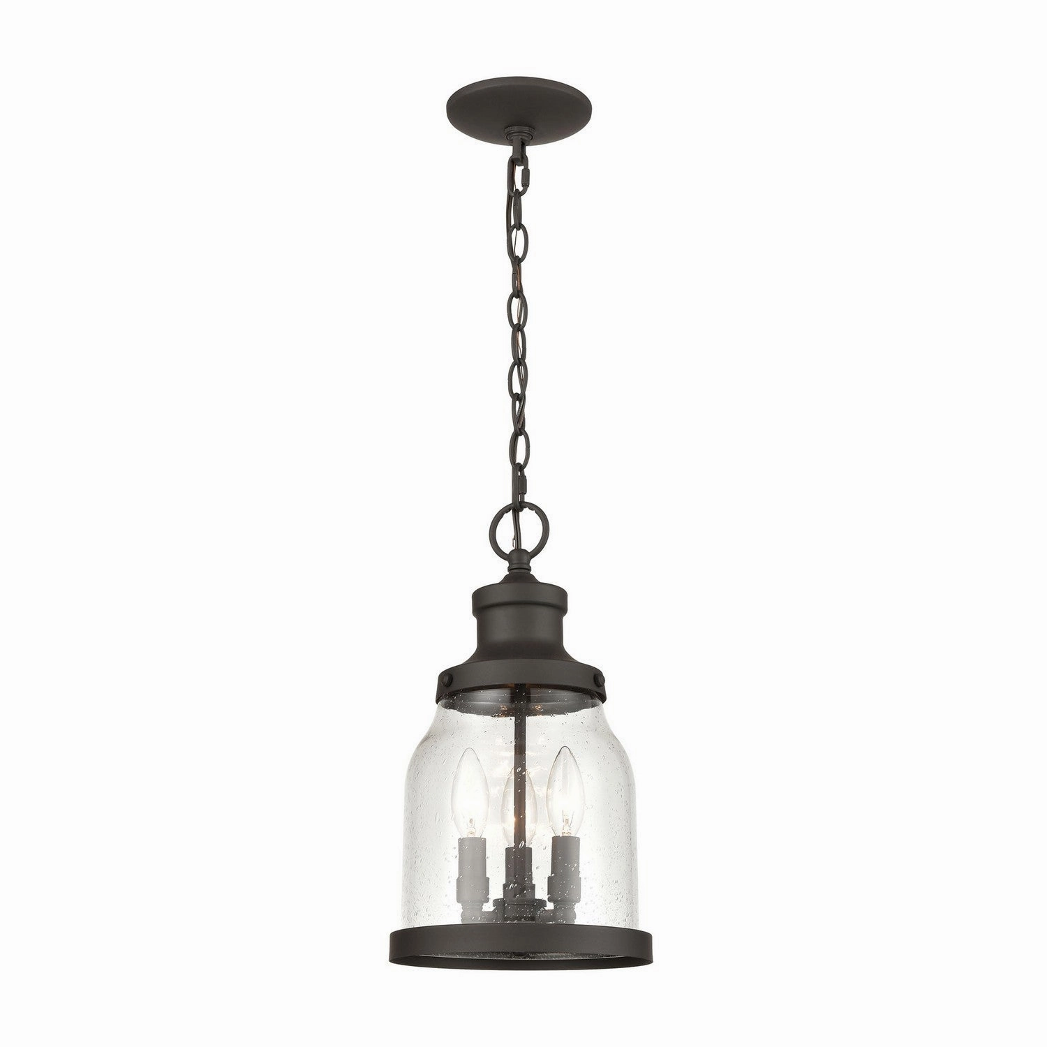 Renford Three Light Outdoor Pendant Architectural Bronze Outdoor Hanging Lights Lighting on sale