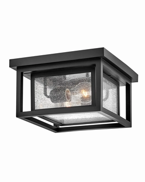 Republic LED Flush Mount Black Outdoor Ceiling Mount Lighting flash sale