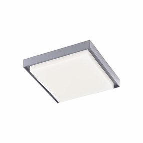 Ridge LED Flush Mount Gray Outdoor Ceiling Mount Lighting special offer